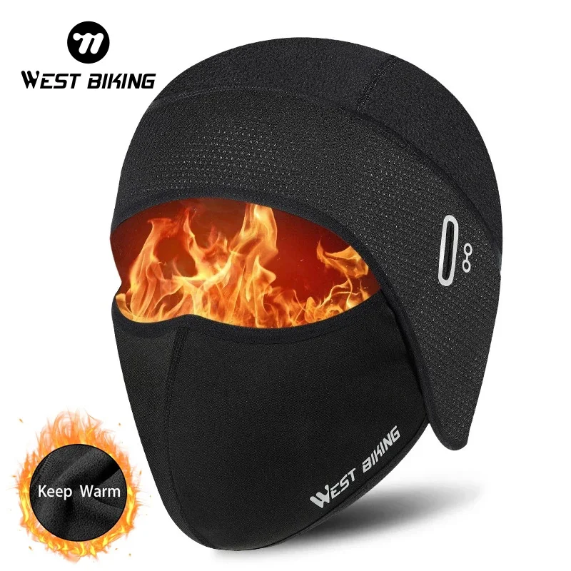 

Winter Fleece Motorcycle Face Mask Keep Warm Motocross Windproof Face Shield Hat Neck Warmer Helmet Balaclava Skiing Face Mask