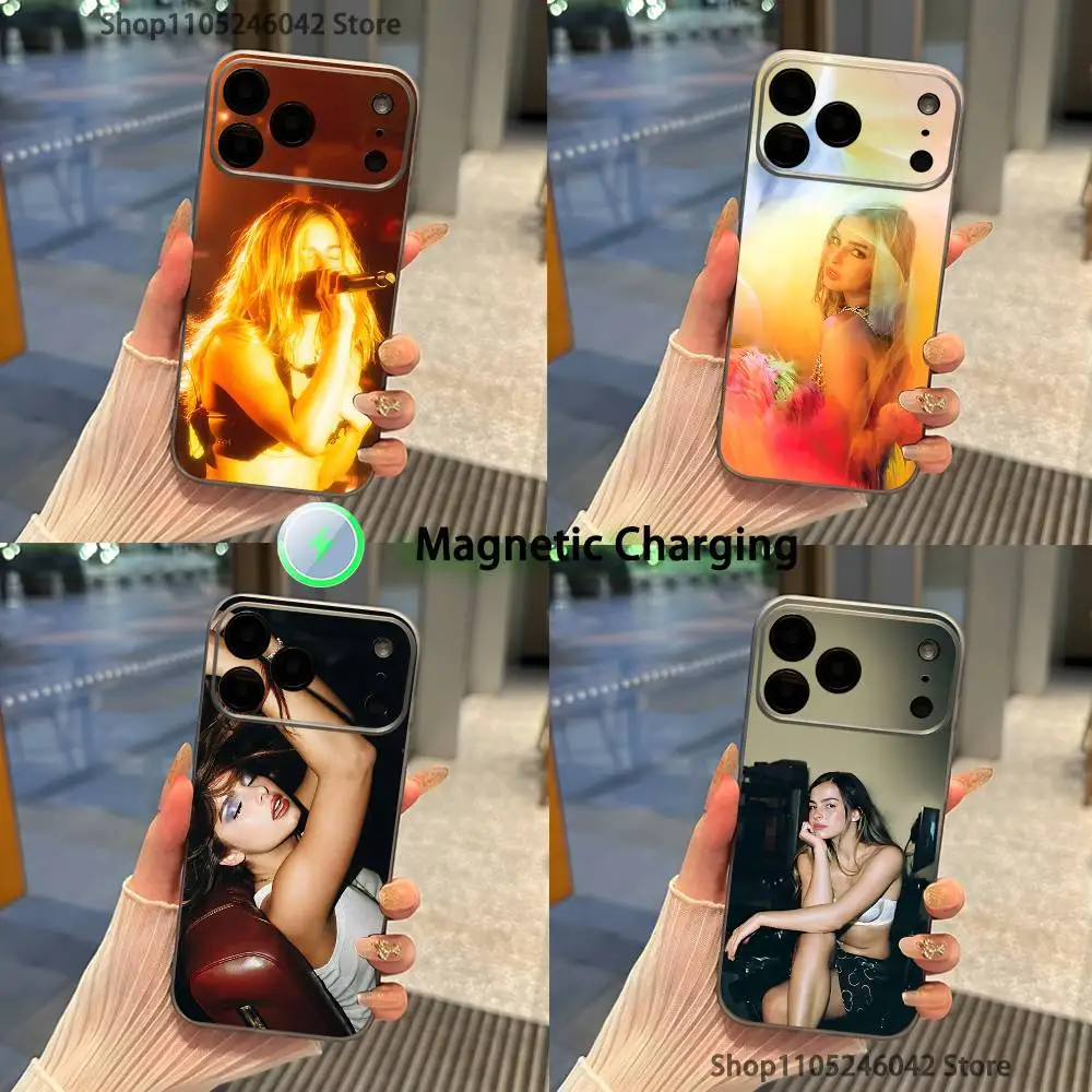 Singer A-Addisons R-Rae For iPhone 17,16,15,14,13,12,11,Pro,Max,Plus Transparent gray Phone Case Magnetic Wireless Charging