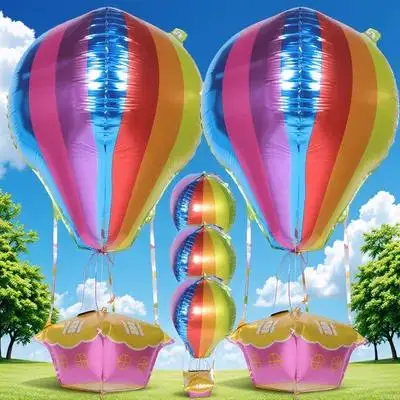 

5Pcs Hot Air Balloon Aluminum Balloons Party Decorations Birthday Wedding Graduation Celebration Supplies Hot Air Balloon