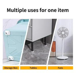 Selbstklebender Mini-Drehzaster, Universelle Riemenscheibe Edelstahl, 360-Grad-Rotation, Möbelspeicherbox 10 Hauptverkaufskleiderräder - №9