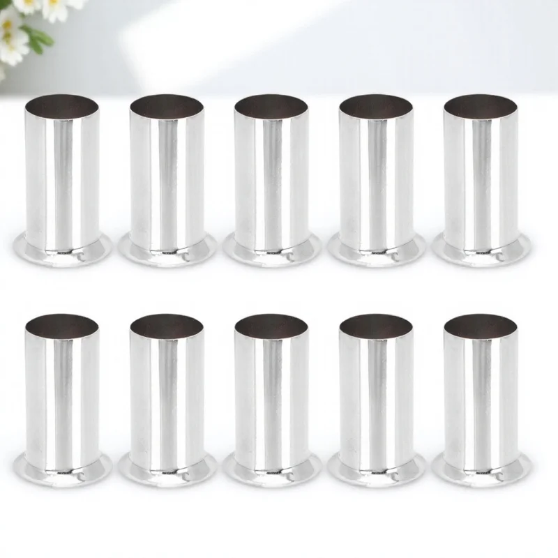 10 قطعة الثريا الكريستال التشفيه كم الحديد أنبوب المصباح ل الثريا استبدال الإضاءة اكسسوارات غطاء قاعدة لمبة