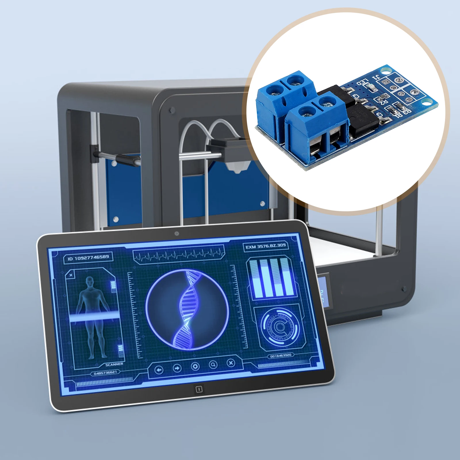 

Dual Driver MOS Transistor High- Controller Board Double MOS Parallel Output Electronic Control Module for Motor