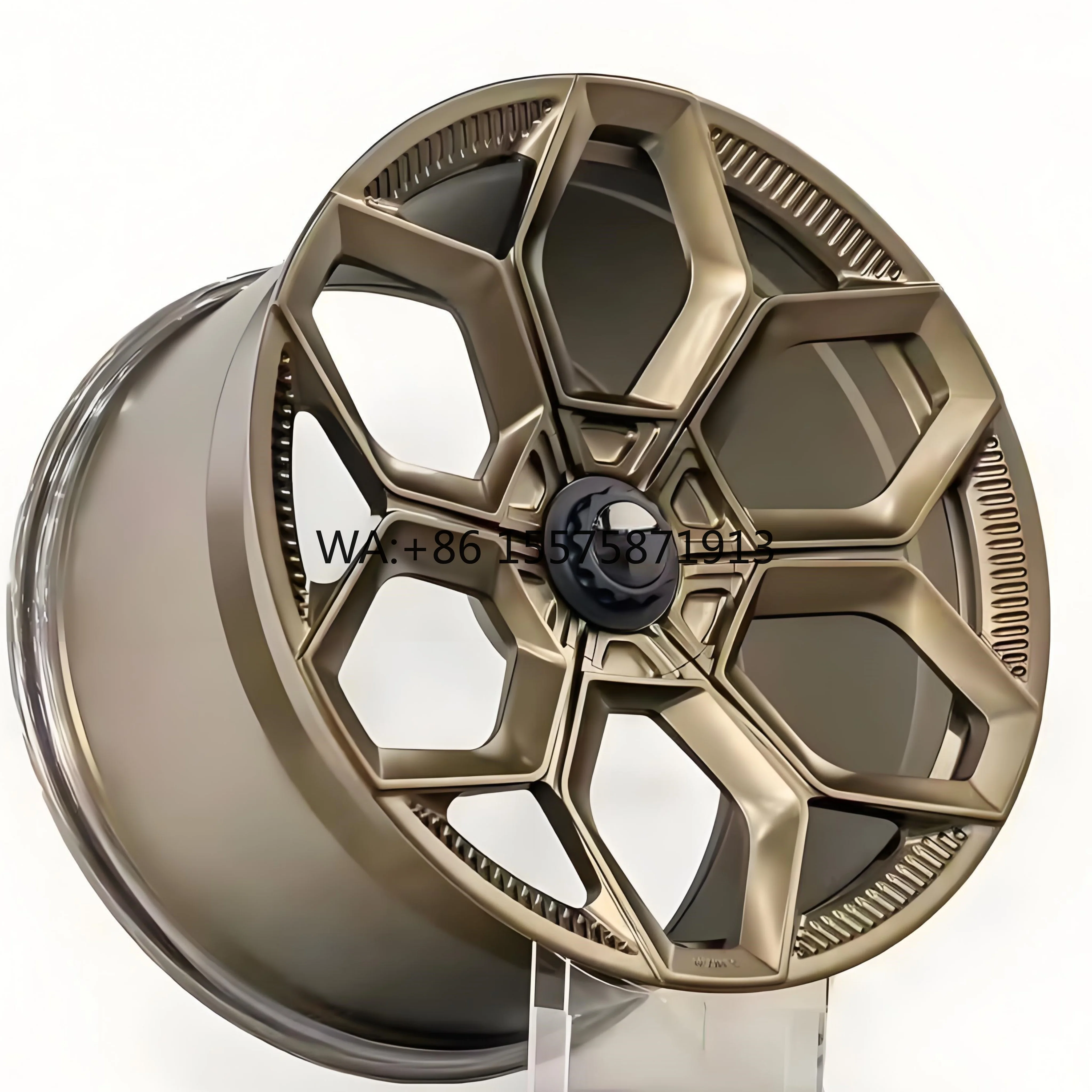 

Новые 19-24-дюймовые кованые диски из алюминиевого сплава, мультиспицевые, с одинарным вогнутым дизайном, вылет 35 мм, золотые, совместимые