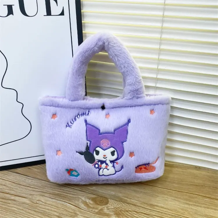 

Аниме Sanrio Hello Kitty My Melody Cinnamoroll Kuromi сумка плюшевая сумка на плечо мягкая косметичка портмоне рождественские подарки