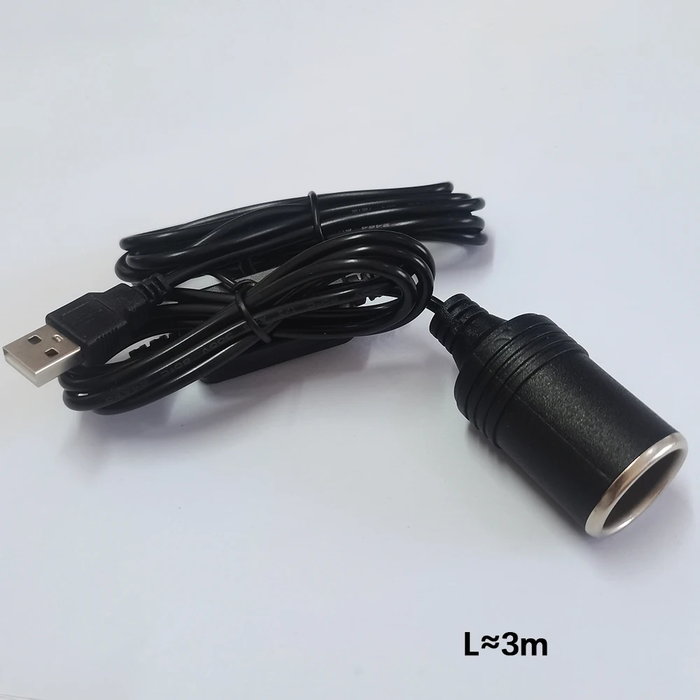 1 Stück Auto-Adapter 5V auf 12V USB-Stecker auf Auto-Zigarettenanzünder-Buchse Adapter-Konverter für Fahrzeug-Dashcam-Rekorder – Detail 7