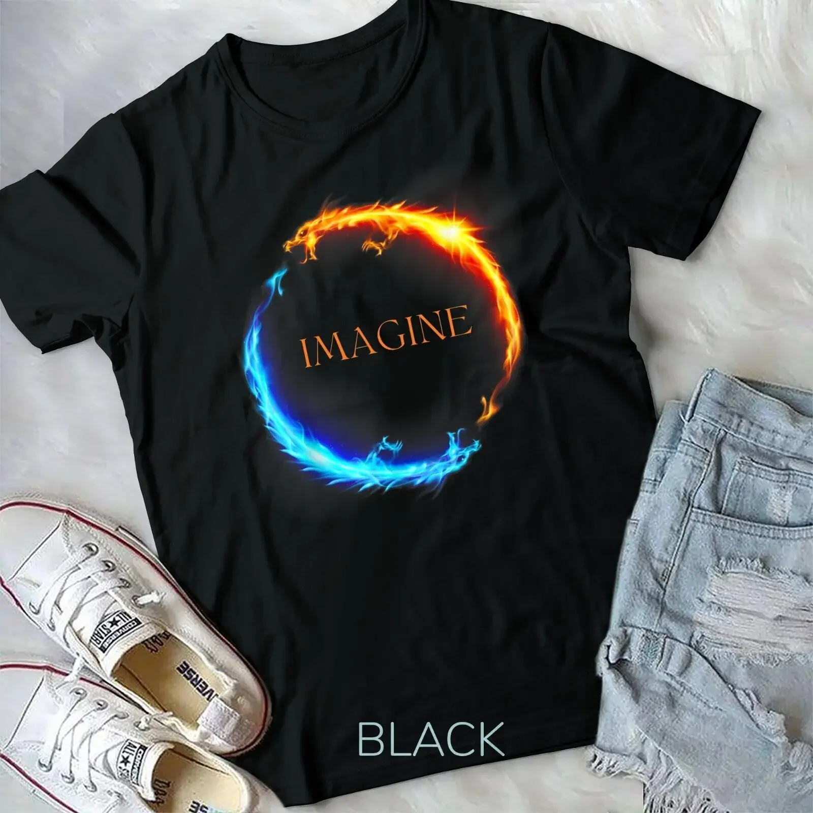 Imagine Dragon Super Power Fantasy fight for Game Lover Unisex T-shirt