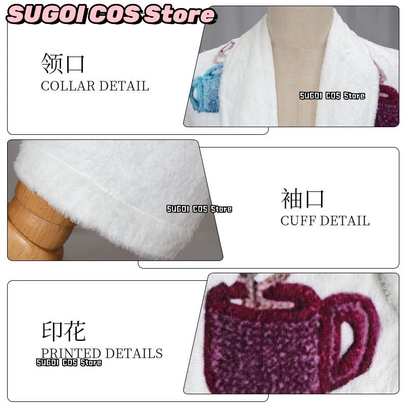 Fight Movie Club Fantasia The Narrator Cosplay Costume Solid Color Lapel Bathrobe Long-Sleeved Robe Homewear Role-play Suit