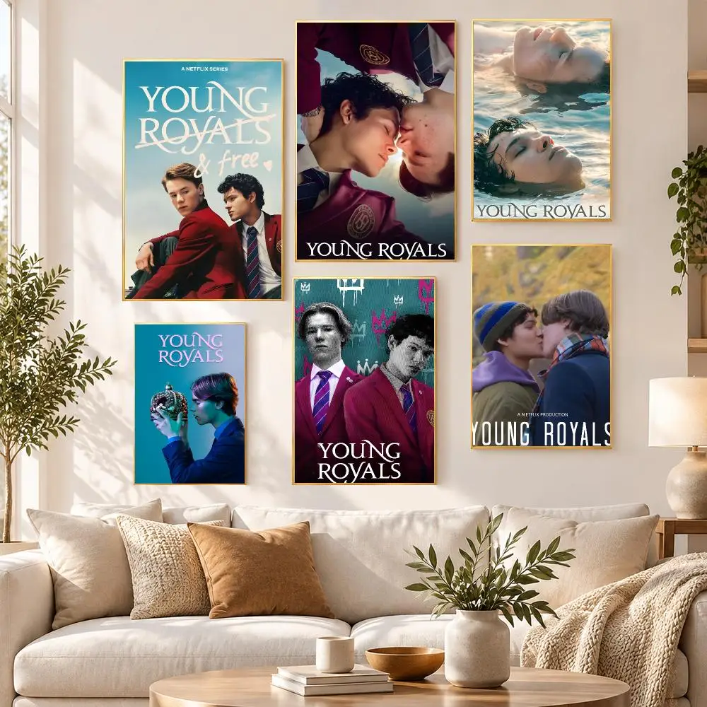 Film Series Movie Dark Young Royals Poster HD Waterproof PP Self Adhesive Aesthetic Bedroom Dorm Gaming Room Home Decor Gift
