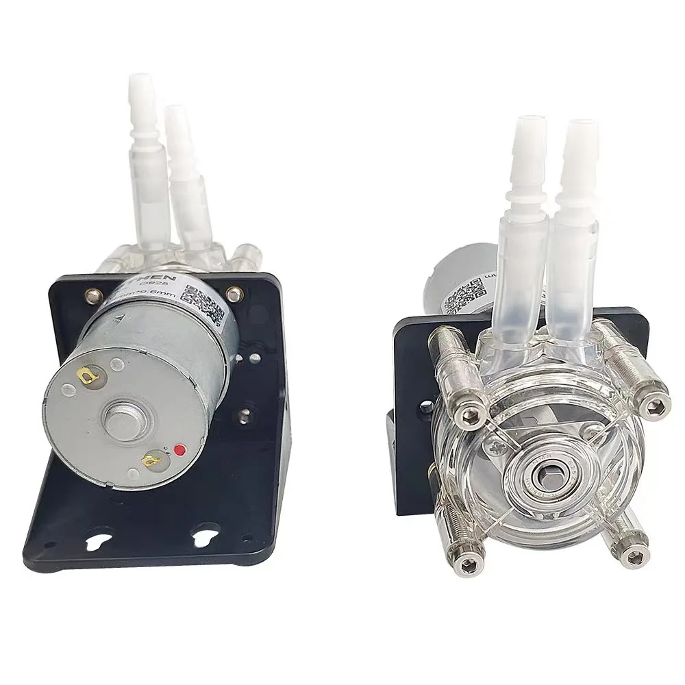 500ml/min Lift=5m G928 Large Flow Peristaltic Pump Easy To Install Peristaltic Pump 12V 24V Metering Vacuum Pump Flat Type