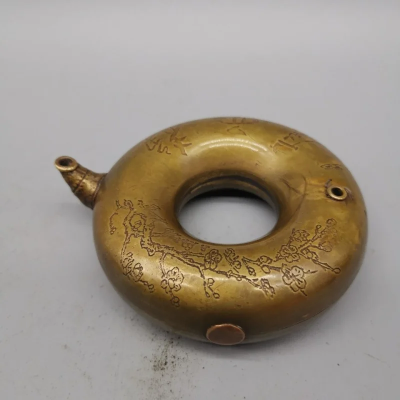 

Antique Collection Qing Dynasty Pure Copper Brass Water Drop Ink Drop Plum Blossom Study Supplies Antique Style Ornament