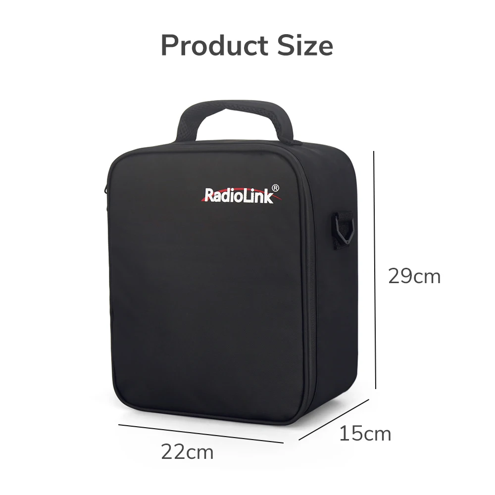 Radiolink RC8X Storage Bag Hard-Skin Hand Bag Carrying Portable Shoulder Bag Protect Original Replacement for FLYSKY Noble NB4