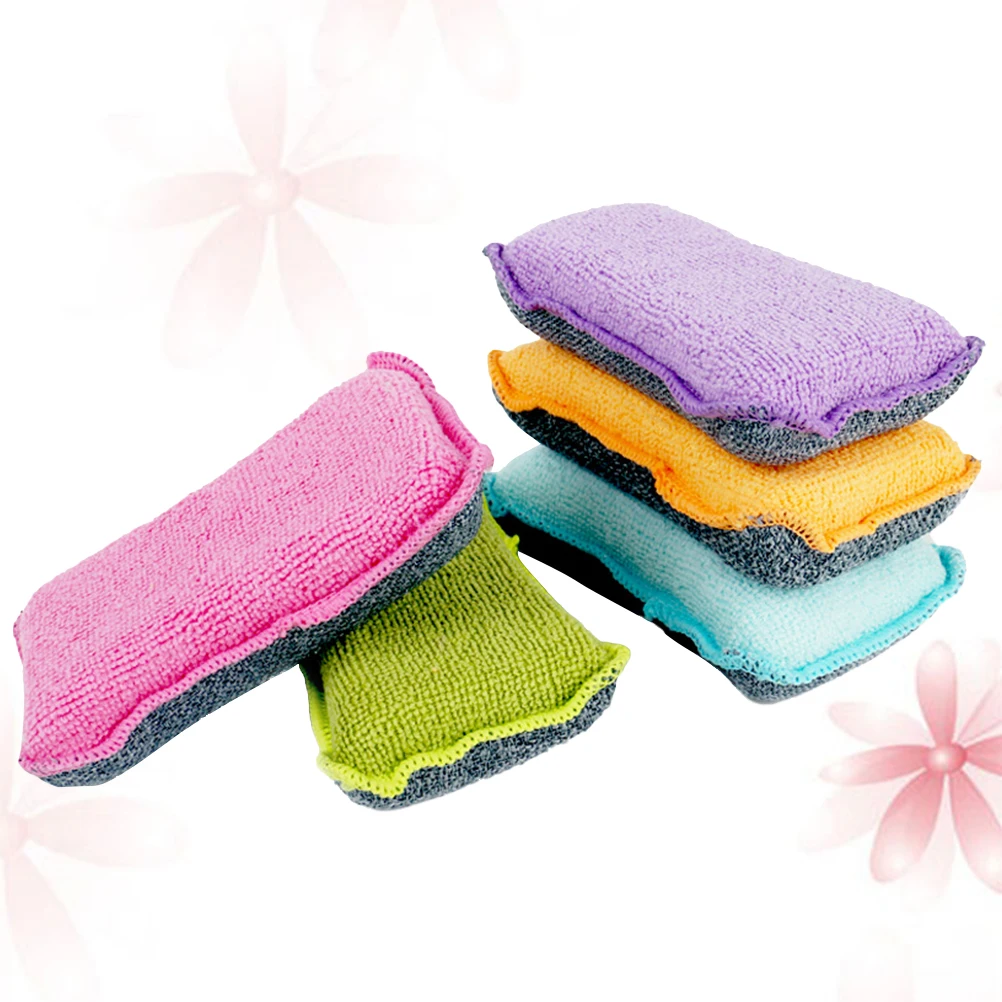 

5pcs Dishwashing Sponge Pads Melamine Sponges Thick Cleaning Kitchen Bathroom Multi Purpose Premium Material