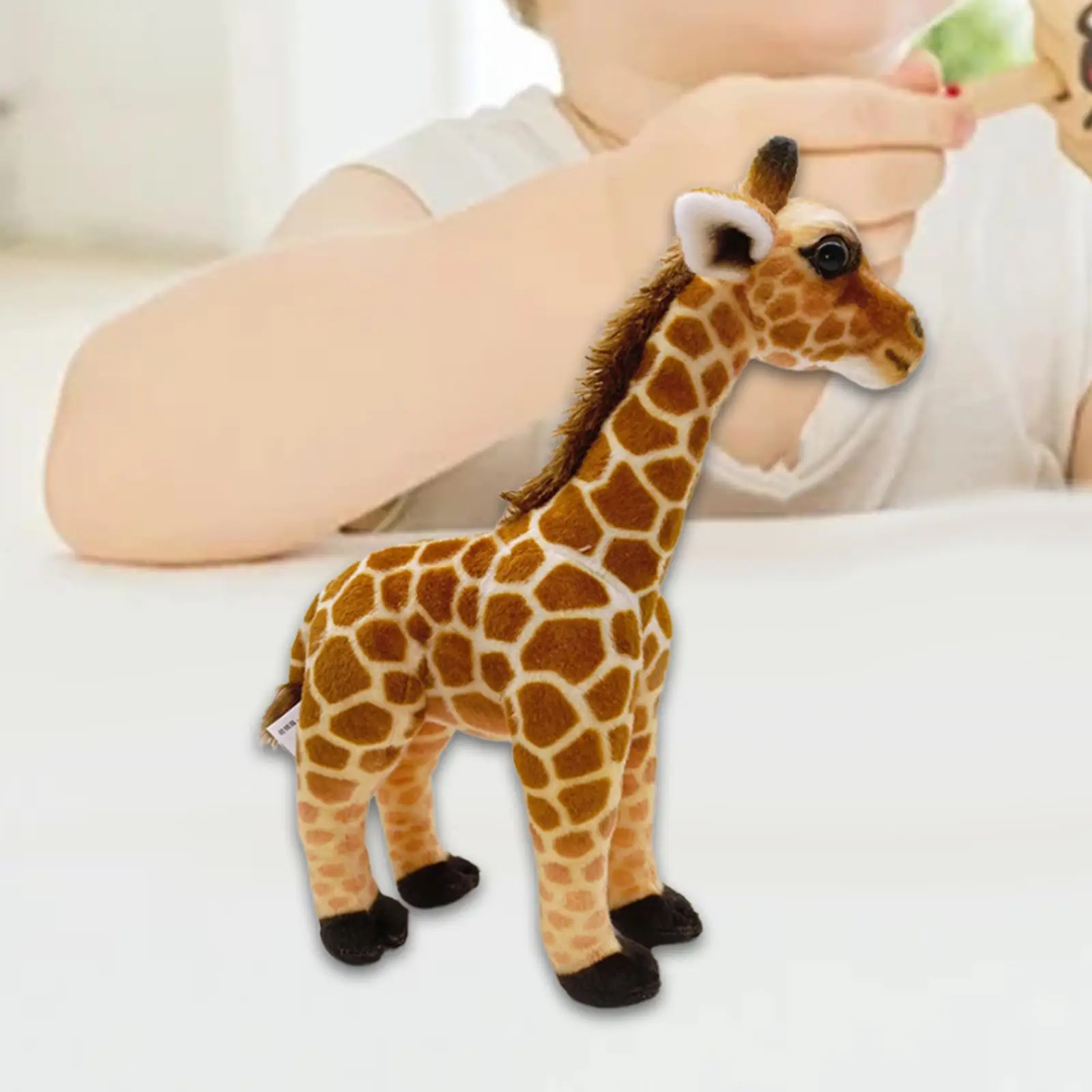 Cartoon Giraffe Plush Toy Photographic Props Realistic Decorations Simulation Standing Plush Figure for Kids Girls Birthday Gift