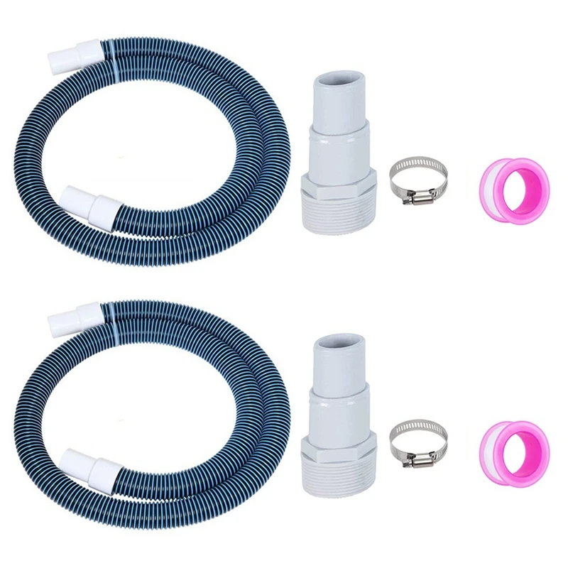 

1-1/2In Swimming Pool Filter Hose Replacement Kit,1.5In Above Ground Pool Filter Hose For Filter,Pump,Vacuum And Skimmer