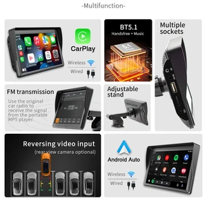 Universal 7 inch Car Radio and Video Player, wireless, Apple Carplay, Android, Touch Screen, suitable for BMW, Volkswagen, Kia 8 Main 7 inch android multimedia sales - №5