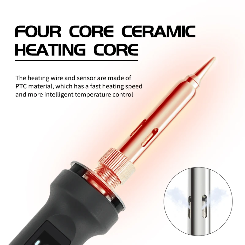 New Adjustable Temperature Electric Soldering Iron 220V 100W Welding Solder Rework Station Heat Pencil Tips Repair Tools