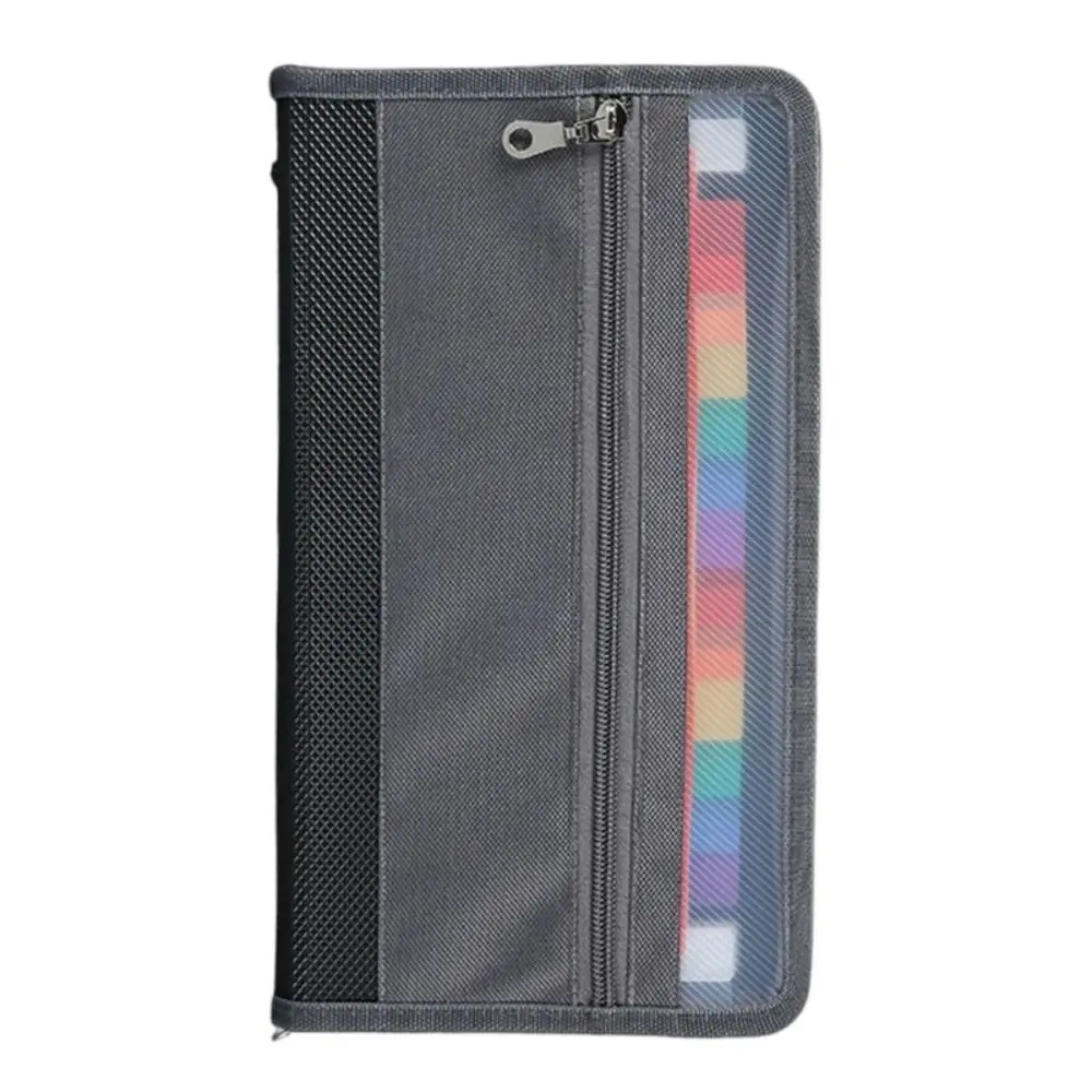 Durable Waterproof Expanding Folder Safe Storage 13 Pocket File Folder Wear Resistant Large Capacity Document Bag Coupons
