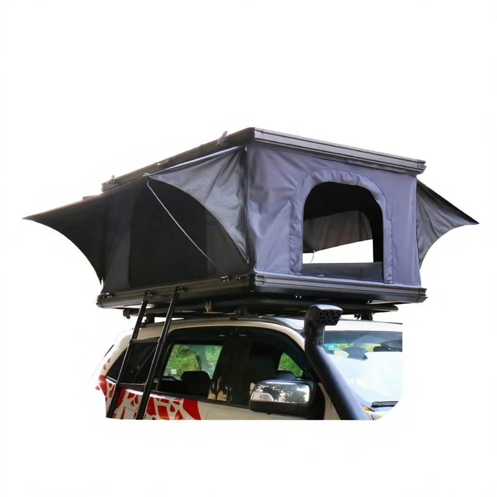 

Автоматическая раскладная палатка на крышу автомобиля из алюминиевого сплава, квадратная, расширенная версия 1.45м, однослойная, водонепроницаемая, для кемпинга