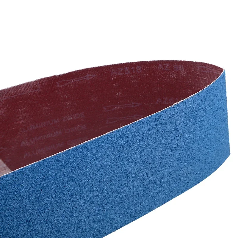 5pcs 100*915mm Zirconium Corundum Sanding Belts Blue Sandpaper 80/120/150/180/240/320/800/1000 Grits Polishing Belt Bands Tool