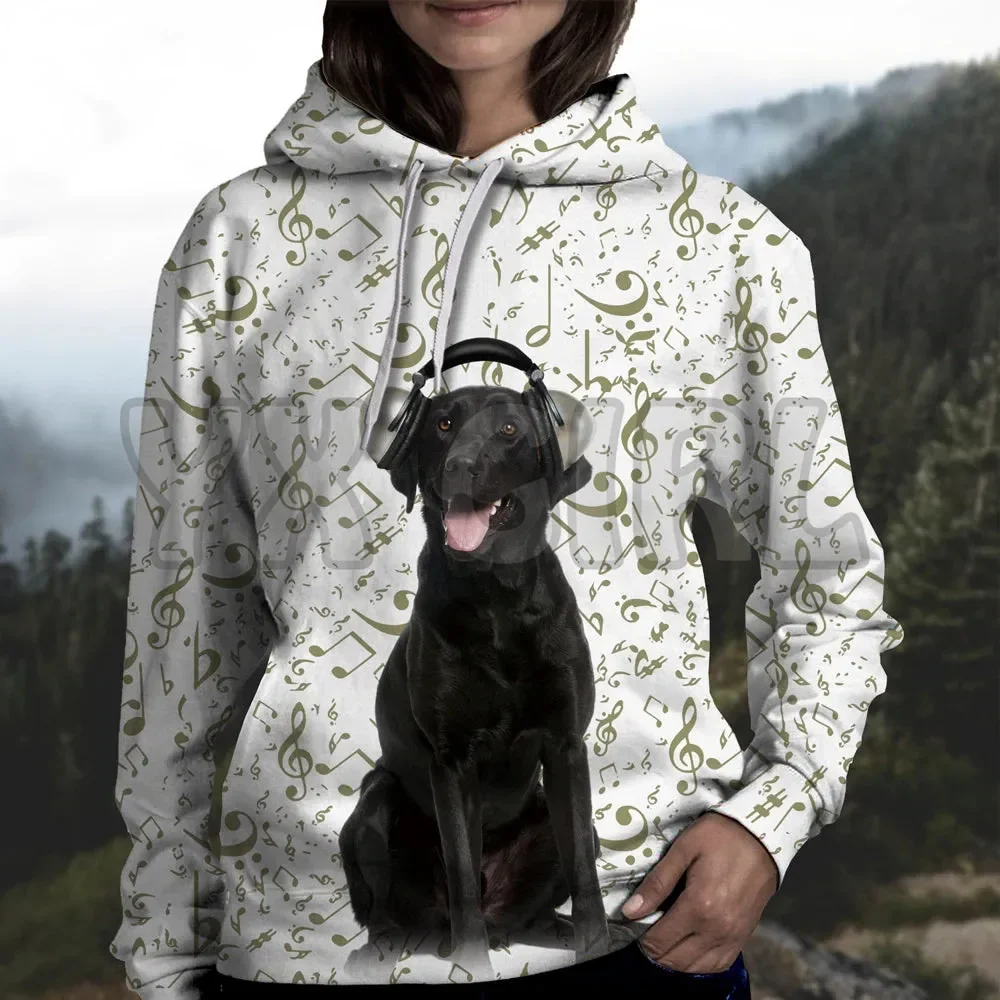 Great Music With Miniature Schnauzer 3D Printed Hoodies  Unisex Pullovers Funny Dog Hoodie Casual Street Tracksuit