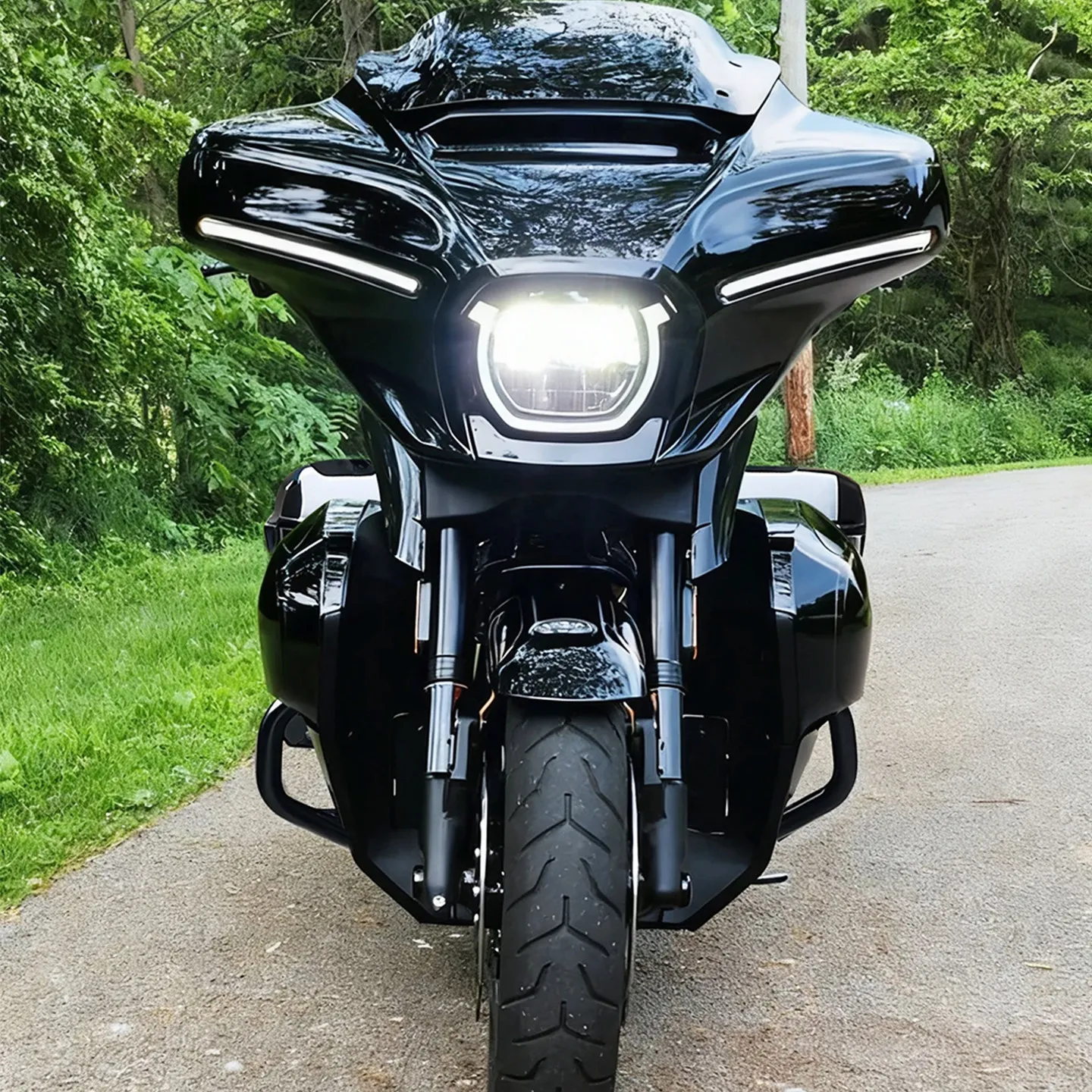 For Harley Road Glide Street Glide CVO ST 2024-2026 Engine Guard Lower Fairing Leg Deflector No-Drill Accesorios Moto