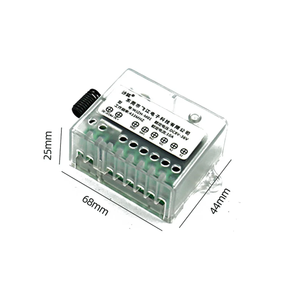 

Контроллер двигателя постоянного тока 8 В 12 В 24 В 36 В 10 А, пульт дистанционного управления вперед и назад, переключатель CW CCW для линейного привода двигателя постоянного тока
