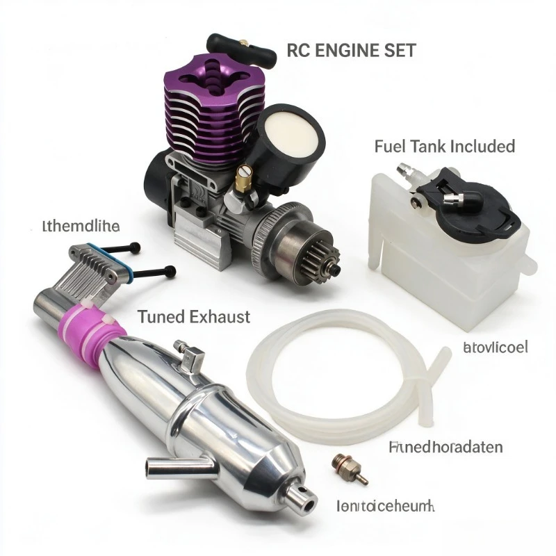 18 Grade Nitro Methanol Engine 02060 RC Fuel Engine Fit For 1/10 HSP RC Buggy Truck Nitro Car Power Replacement Motor