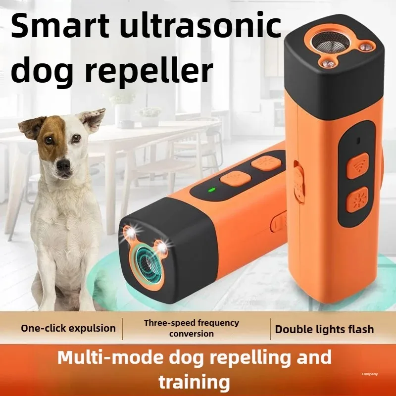 Ultrasonic Bark Stopper,AntiBark Device for Dog,Repeller Barking Devices with LED Light,Stop Bad Behavior Without Screaming Clap
