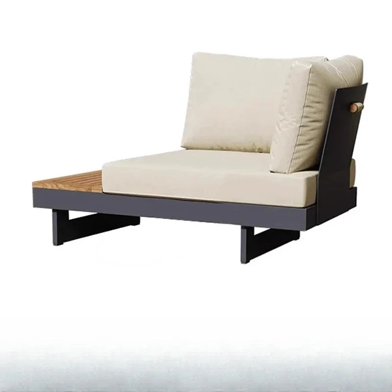 

Outdoor sofa teak villa leisure combination sales office coffee table outdoor garden courtyard model room hotel furniture