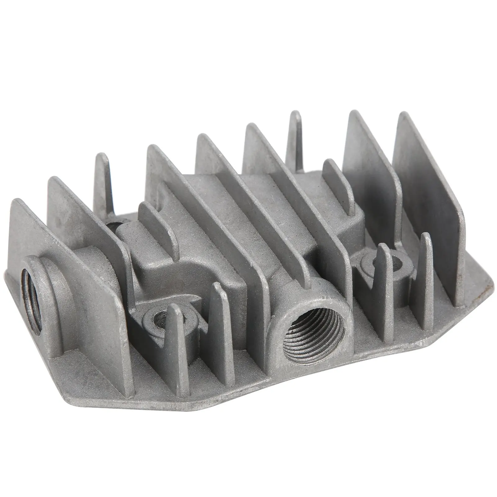 2Pcs Air Compressor Cylinder Head 4/3/5P Aluminum Fittings Cooling Cover 48mm x 72mm