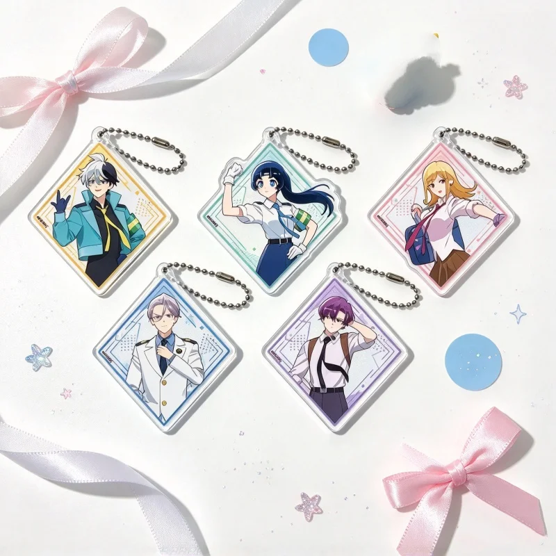 Acrylic Keychain Bag Pendant Anime Super Psychic Policeman Chojo 6CM Meguru Chojo/Hajime Keinain/Nao Ippongi Q Cute And Sweet