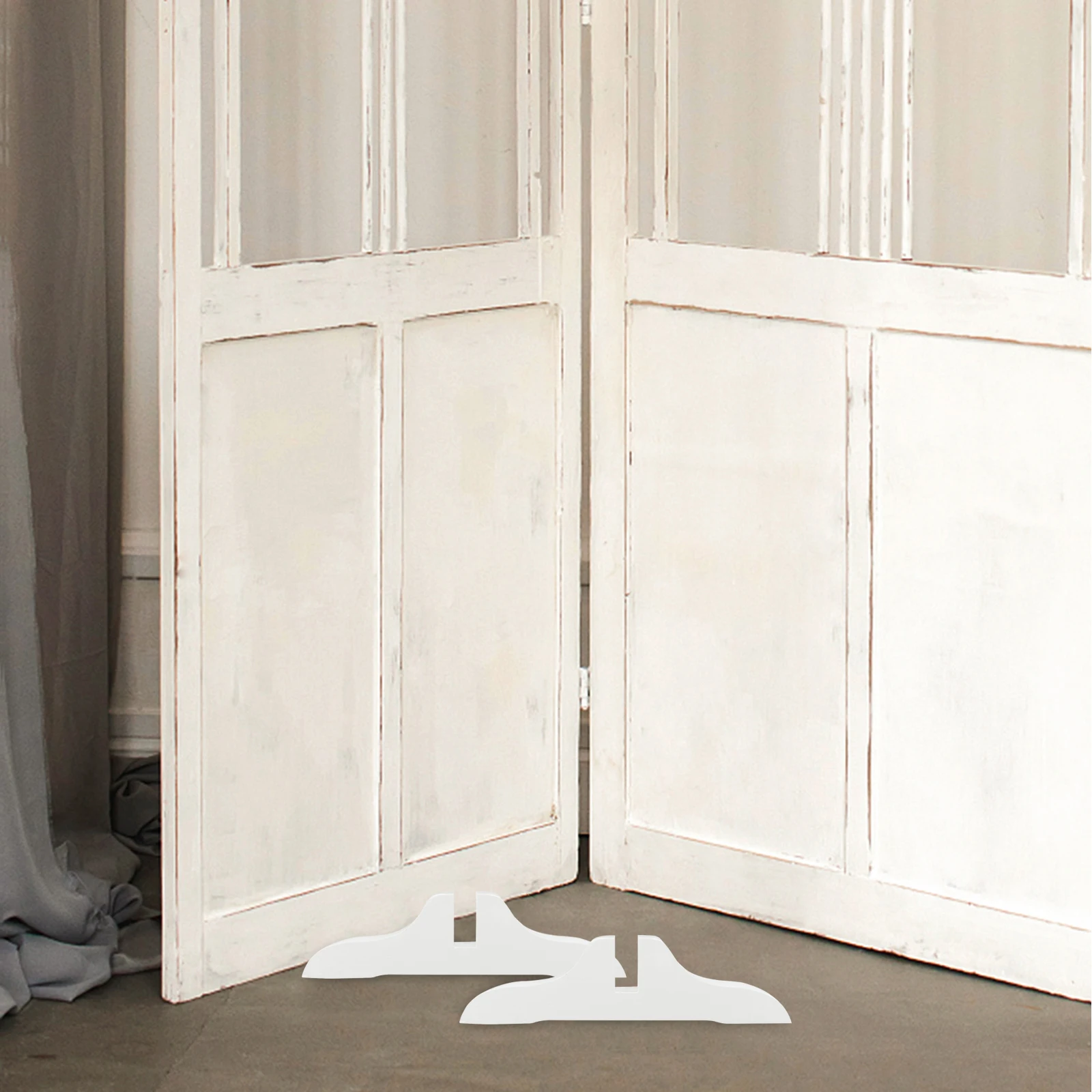 

2Pcs Room Divider Stand Screen Panel Feet Practical Partition Base for Folding Screens Room Divider Bracket Screen Feet