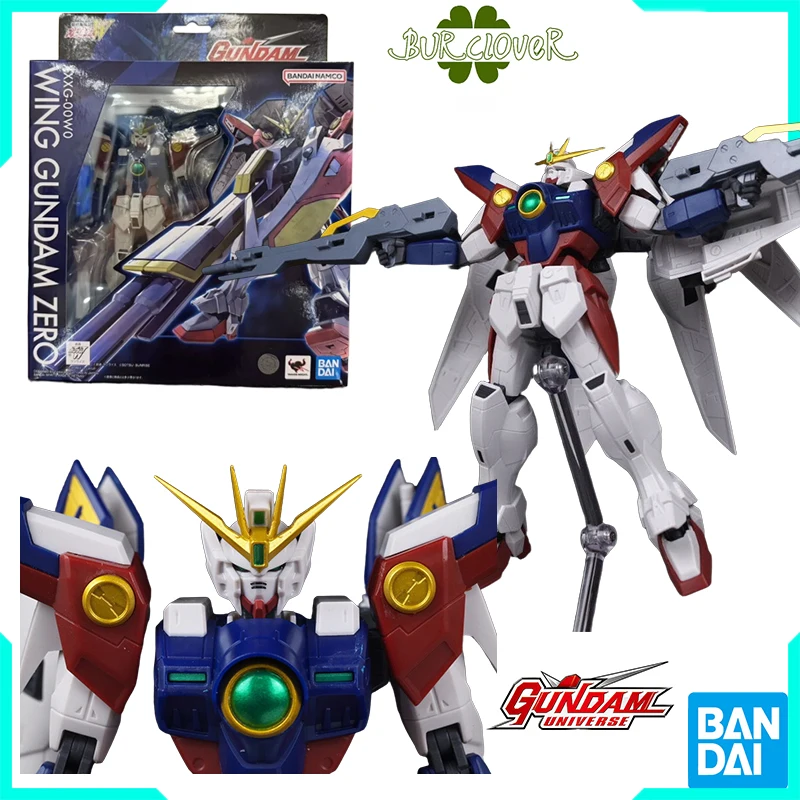 

Bandai натуральная GUNDAM UNIVERSE XXXG-00W0 Wing Gundam Zero аниме фигурка игрушки для мальчиков и девочек детский рождественский подарок
