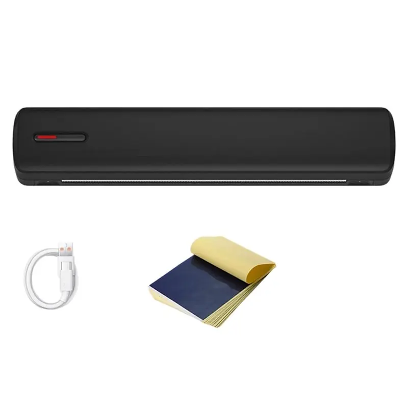 

Exquisite-Document Paper Roll Printer Portable Thermal Printer Wireless Inkless Bluetooth Tattoo Stencil Printer Photo PDF