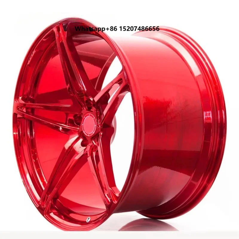 Forged 20-22 Inch Staggered Alloy Wheels Black Red Performance Car Rims 5x114.3 Wheel Hubs Fit for GT Series Models