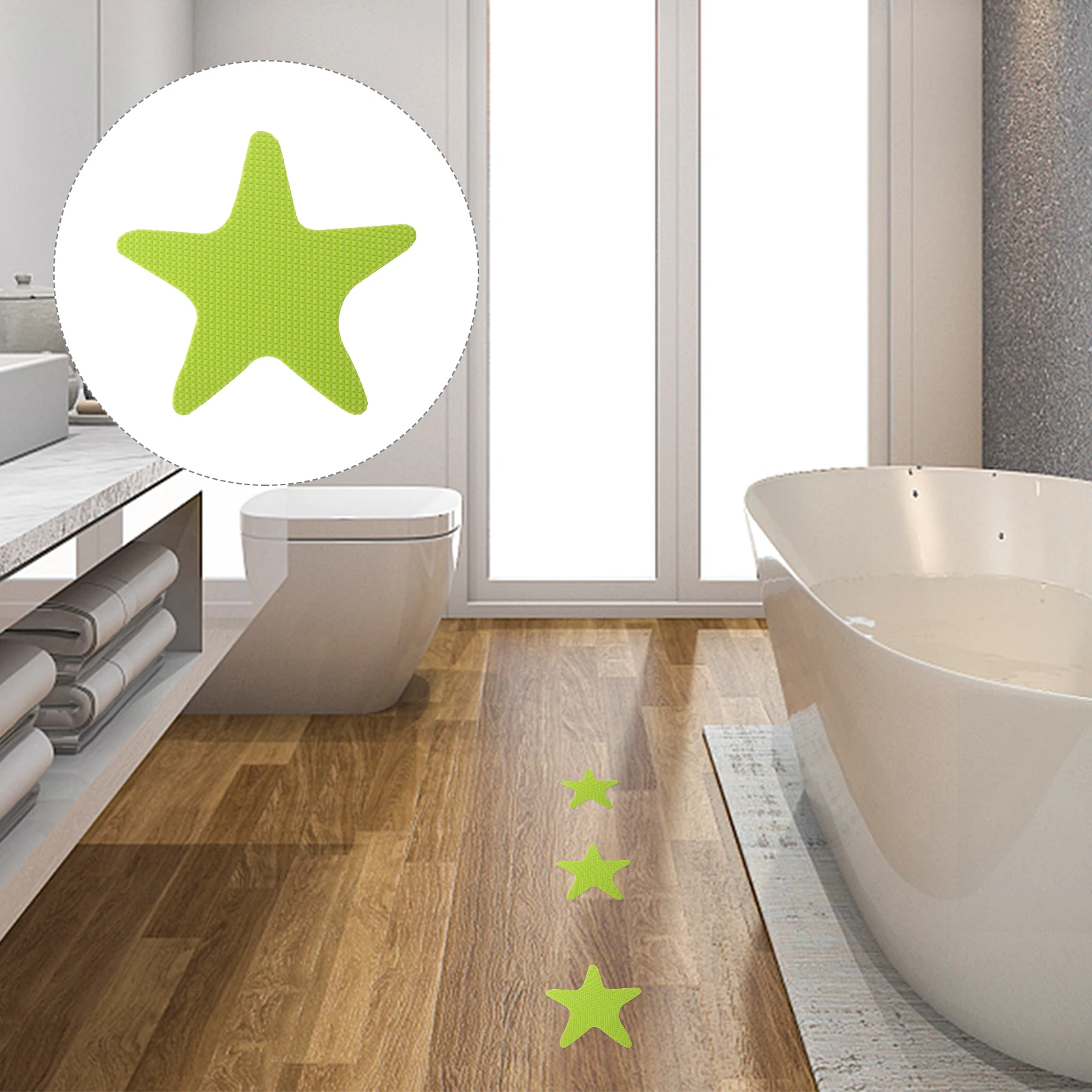 

20pcs Non Slip Tape Bathroom Bathtub Stairs Ladder Anti Skid Sticker Waterproof PEVA Material Kitchen Balcony Doorway