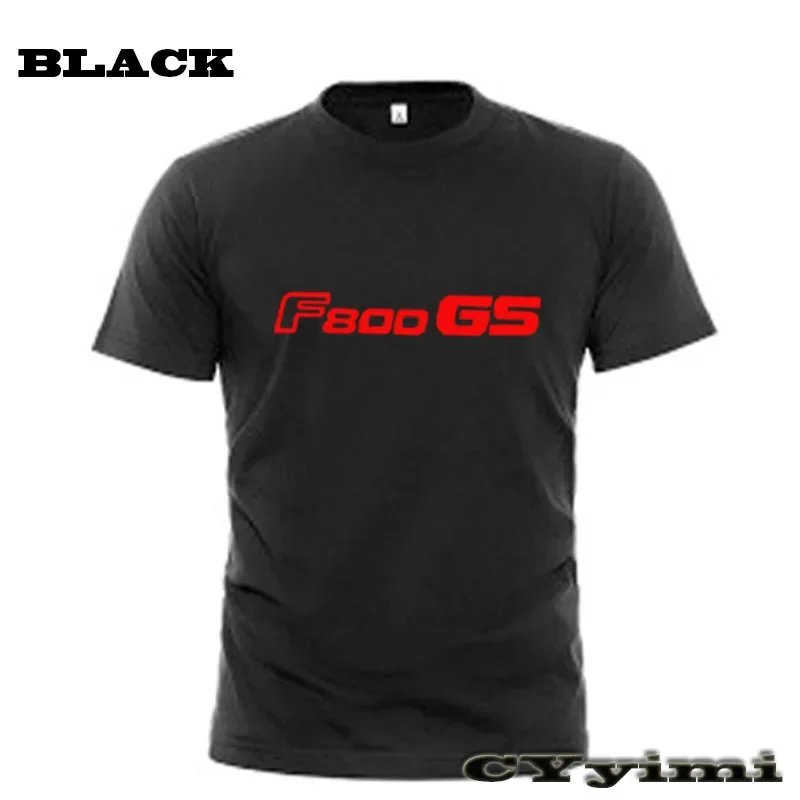 Camiseta de manga corta para hombre, camisa con logotipo, 100% algodón, cuello redondo, para verano, F800GS