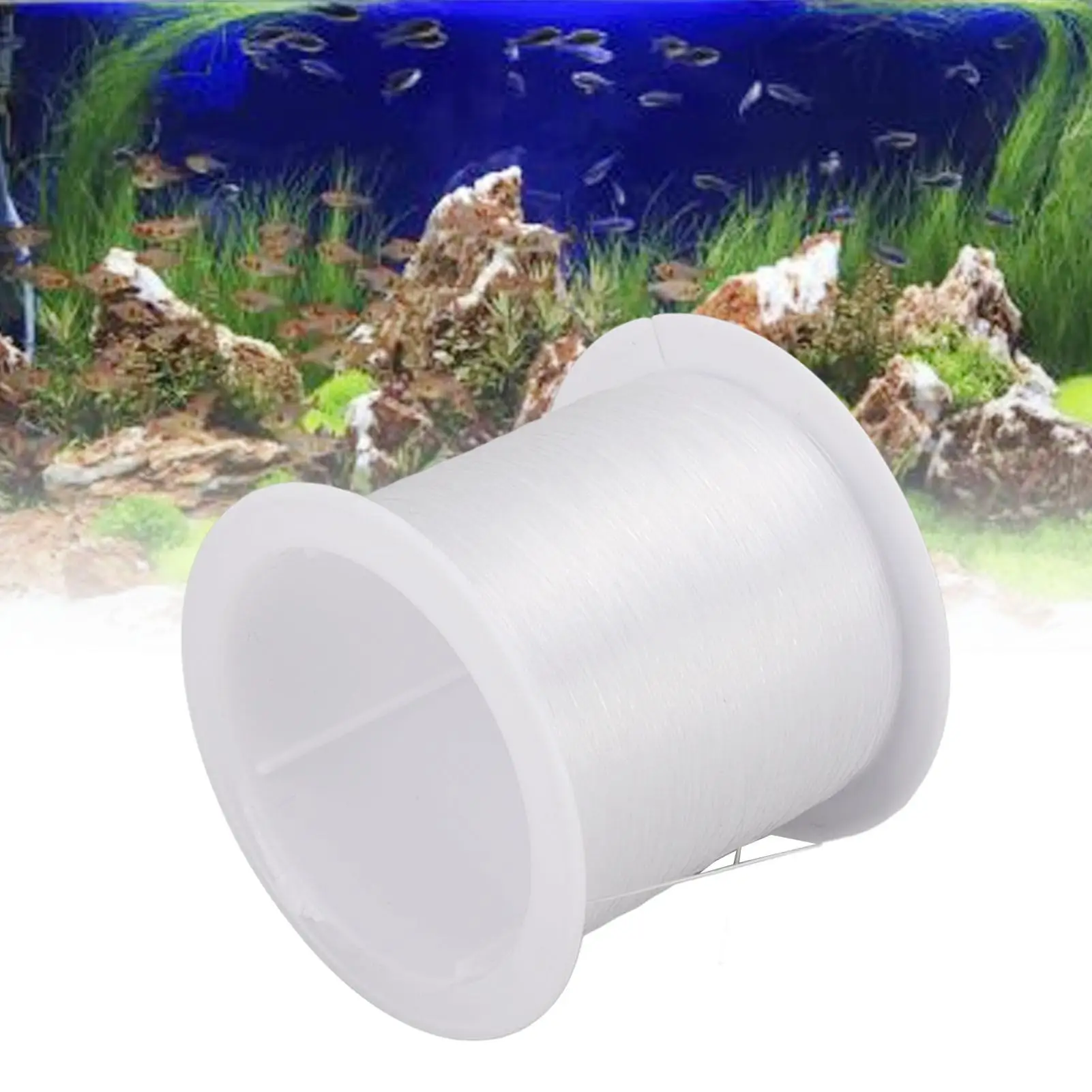 0.2mm Clear Nylon Thread 142yd Fishing Line for jewelry Making, for aquarium Landscaping