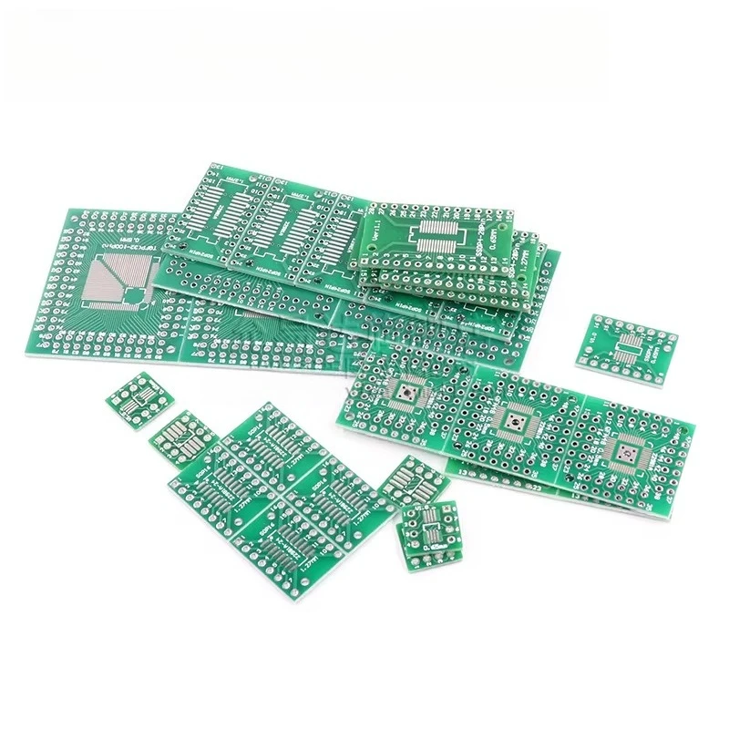 5/10/20PCS  Adapter PCB Circuit Board Kit SMD QFP LQFP QFN FQFP Turn To DIP SOP MSOP SSOP TSSOP SOT23 8 10 14 16 20 24 28 SMT