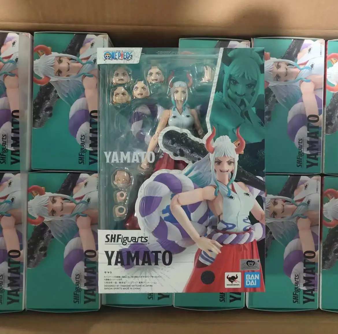 100% originale SH figuards Yamato SHF Kaido One Piece Ghost Island cross Assembly In Stock Anime Action Figures Toys PVC Figura