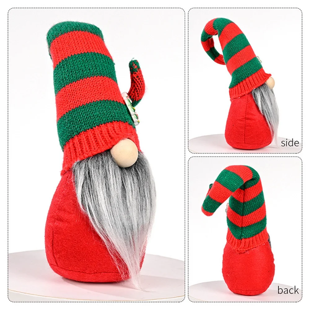 ABLU-dánño duende, decoración navideña para el hogar, Gnomo nórdico, Dios tierra, Gnomo sin rostro de felpa, adornos navideños, Gnomo de Papá Noel, Rudolph
