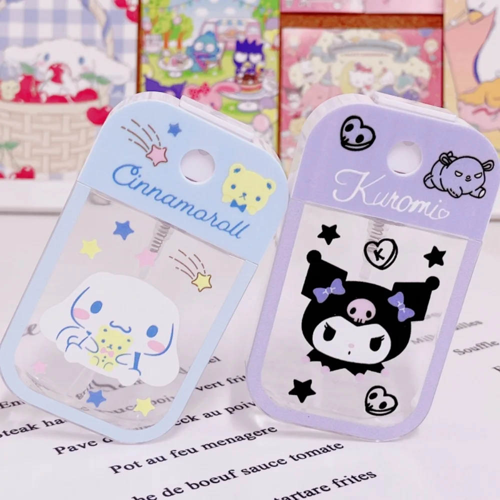 

50 мл флакон-спрей Hello Kitty Sanrio Kawaii Cinnamoroll Kuromi Melody многоразового использования портативный спиртовой флакон для наполнения духов подарки