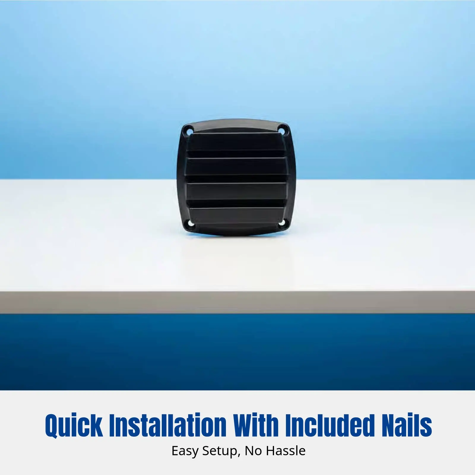 

Ventilation Panel, Nylon Vent Opening, Black or Cream, Yacht RV Marine Accessory with Screws