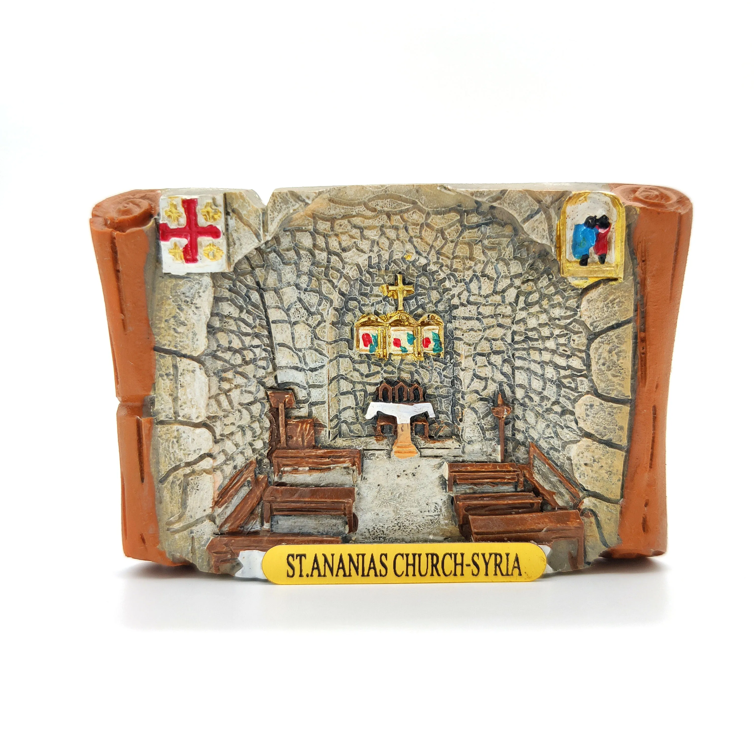 Syrian Element Fridge Magnets Scenic Spots and Historical Sites Syria 3D Souvenir Tourism Damascus Hama Aleppo Memorabilia