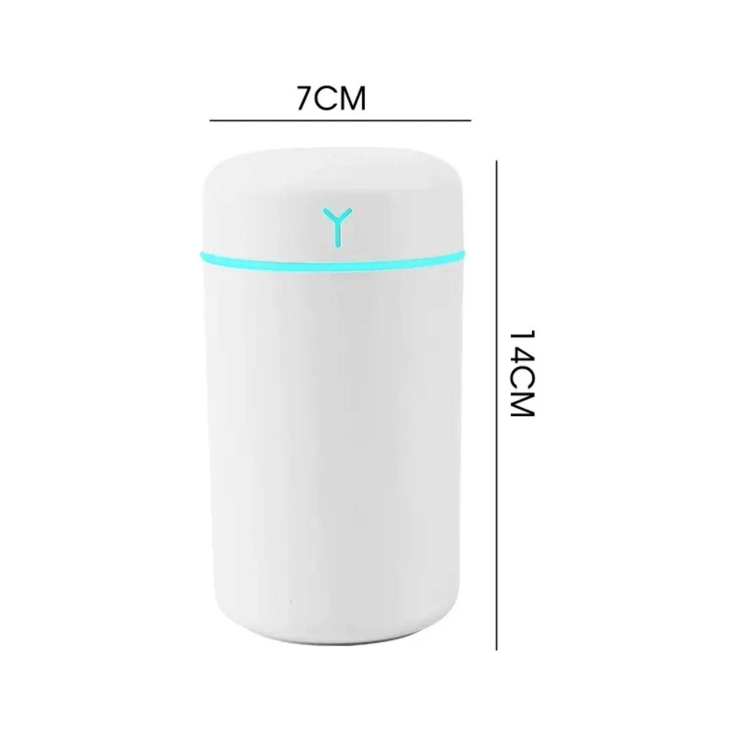 

Portable Compact USB Car Air Humidifier with Color-Changing LED Night Lamp - Single Piece Set, Aroma Essential Oil Diffuser - Id