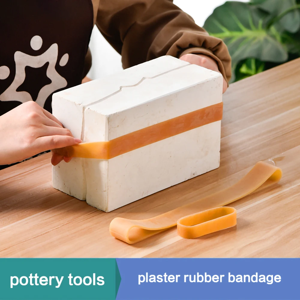 High Elasticity Rubber Bandage Pottery Tool Plaster Mold Strap for Grouting Bundled Stretch Ring Craft Making Essential