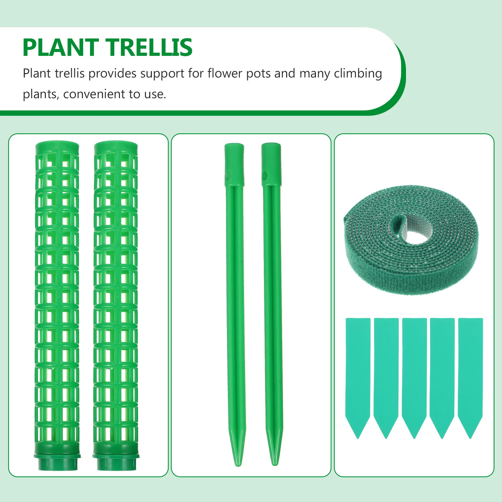 

Moss Pole Set Stable Plastic Moss Sticks for Monstera Peas Roses Morning Glories Indoor Garden Trellis Vine Plant Support