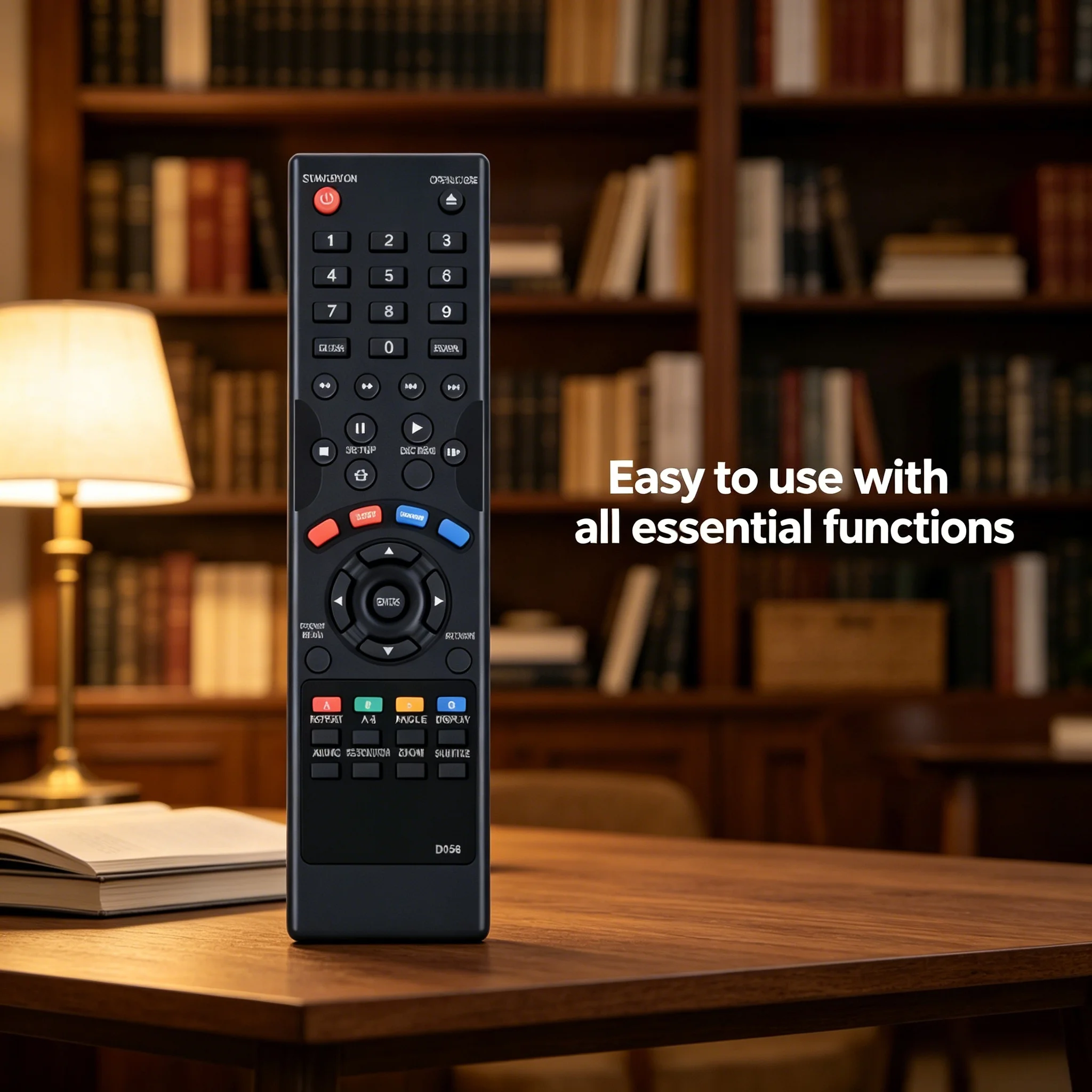 D058 Direct Replacement Remote for Dynex Blu-ray DVD Player - Full Function Disc Control