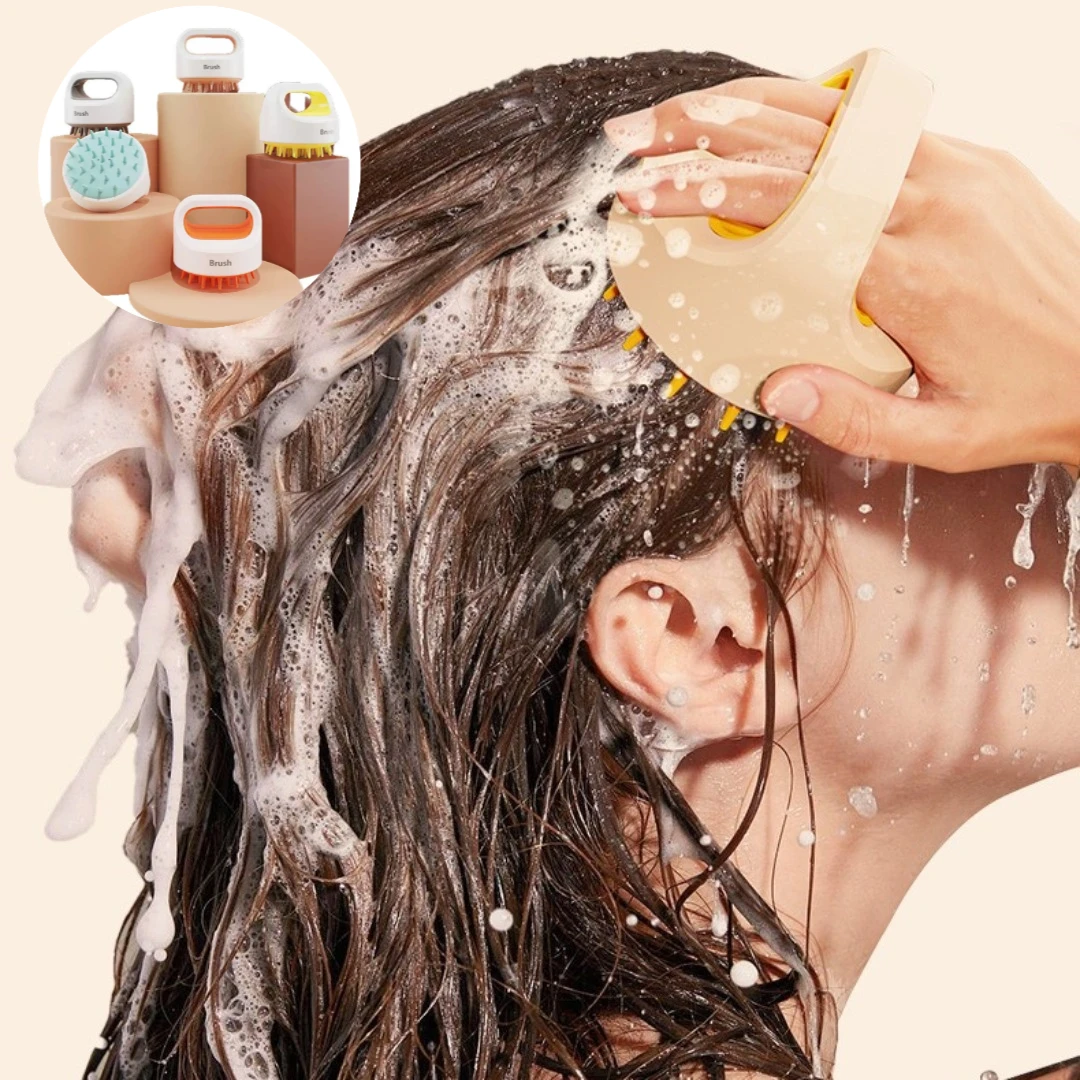 

1pc Silicone Head Body Scalp Massage Brush Comb Bath Gentle Massage Shampoo Washing Brush Hair Body Care Bathing Accessories HOT