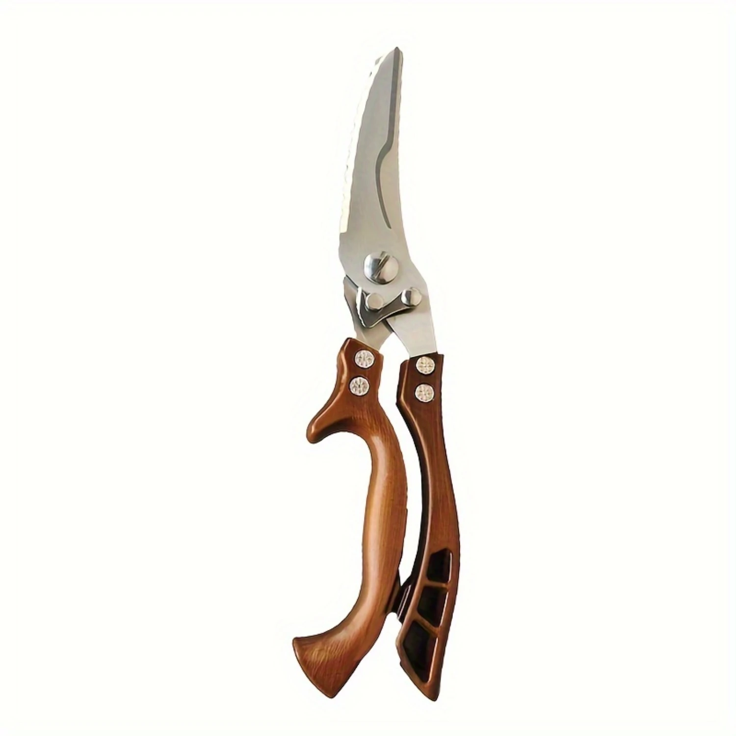 Ultra-Versatile Stainless Steel Kitchen Shears - Exceptionally Powerful for Effortless Cutting of Poultry, Chicken, Duck, Fish,